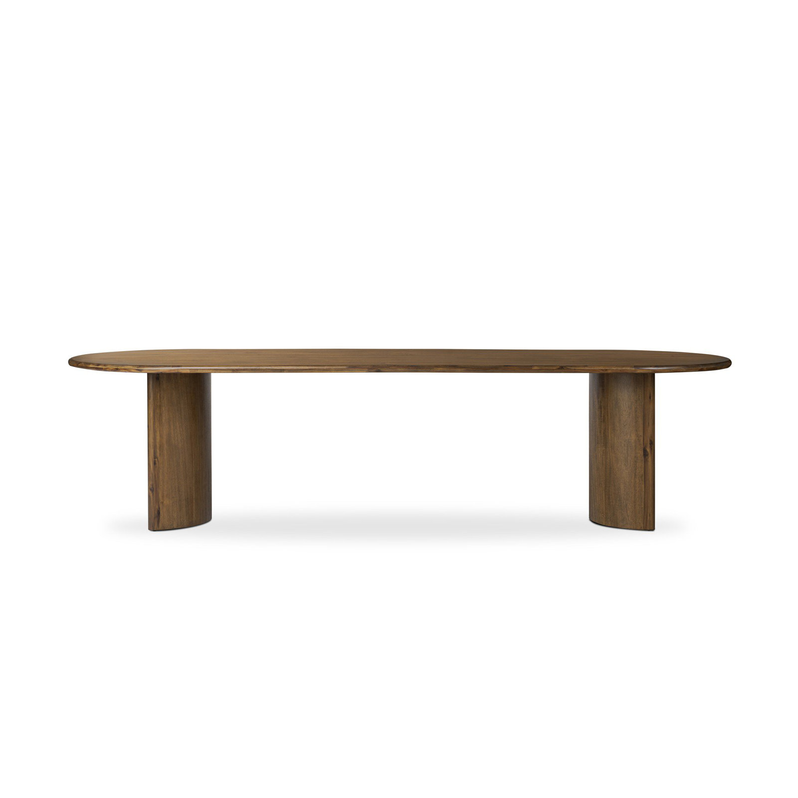 Haiden Solid Wood Dining Table, Worn Oak Veneer, 30" H x 118" W x 42" D