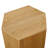 Kade Faceted Wood Side Table in Natural