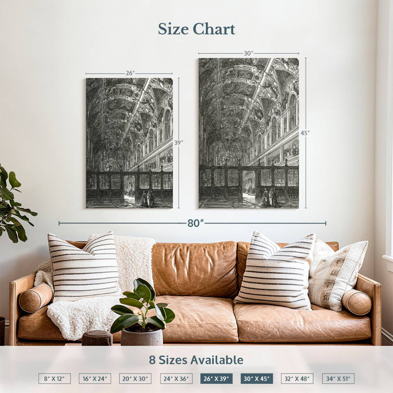Lilie Sistine Chapel Ceiling, 39" H x 26" W