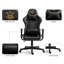 Fauteuil de jeu avec signe astrologique du zodiaque et logo du poker
