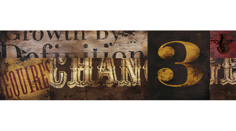 Définition - reproduction de publicité sur toile tendue, H 16 po x l 48 po x P 1,5 po