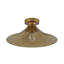 Plafonnier semi-encastré Cone en or brossé