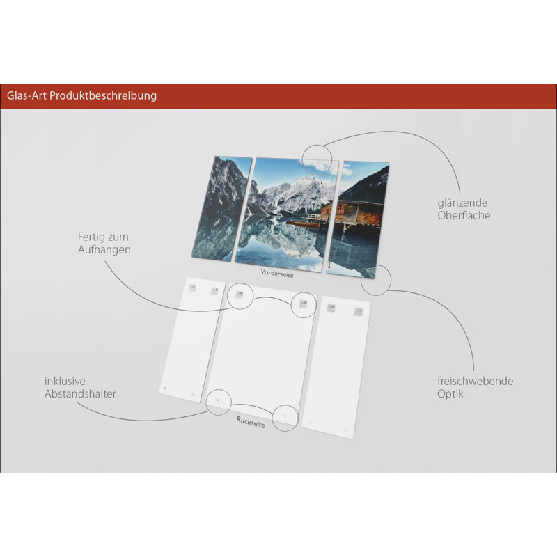 Austria Lake - 3 Piece Print