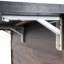 Îlot de cuisine avec compartiment de rangement, poubelle basculante, abattant, tablette réglable, porte-épices, armoire en noyer à 9 étagères -