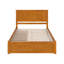 Lit plateforme en bois massif avec pied de lit et tiroirs de rangement Madison-96140376