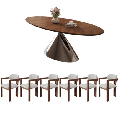 Ensemble de table de salle à manger en bois massif