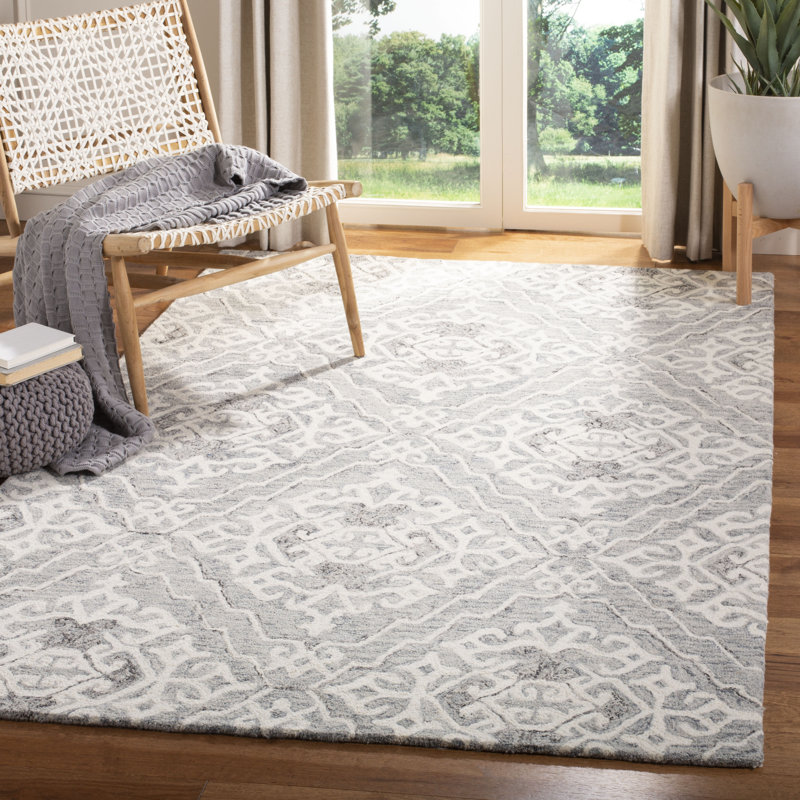Tapis en laine touffeté à la main Jones Street, Rectangle 8 pi x 10 pi