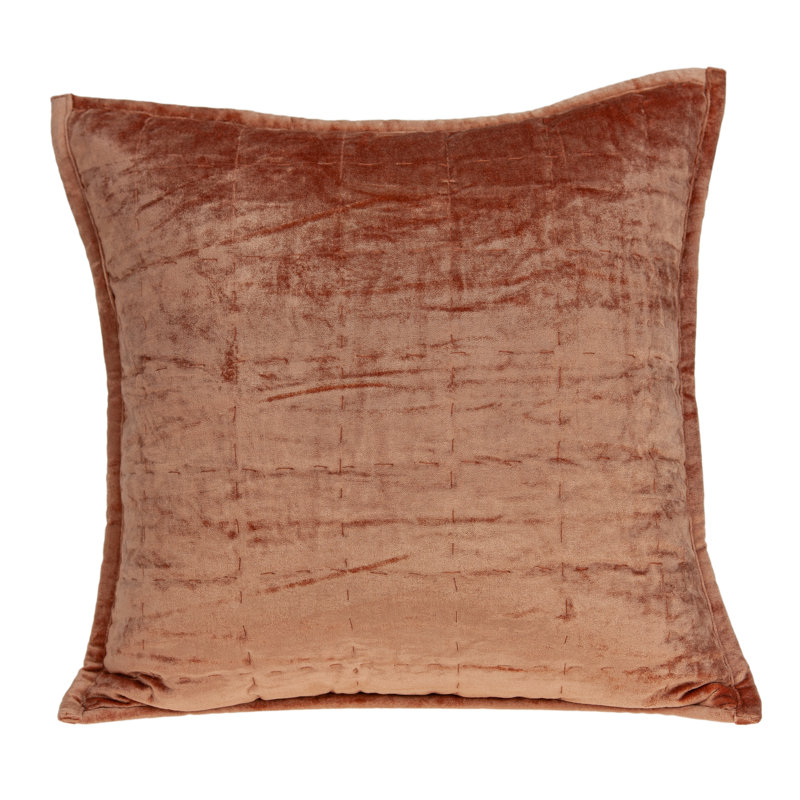 Coussin décoratif matelassé carré en mélange de coton Agio 20 po Parkland Collection Agio, Polyester / Bourre en polyester