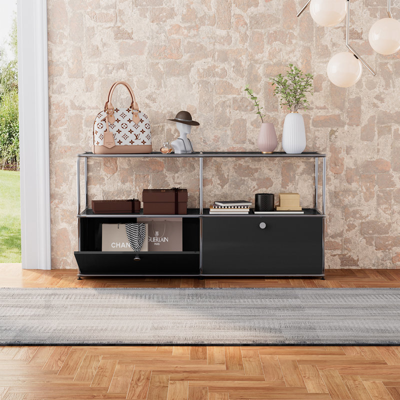 Armoires de bureau modernes en métal avec tablettes et portes réglables, organisateur autoportant polyvalent pour la décoration de bureau à domicile