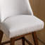 Tabouret de bar pivotant à hauteur de comptoir, ensemble de 2 tabourets de bar rembourrés à hauteur de siège de 26 po de hauteur, tissu ivoire