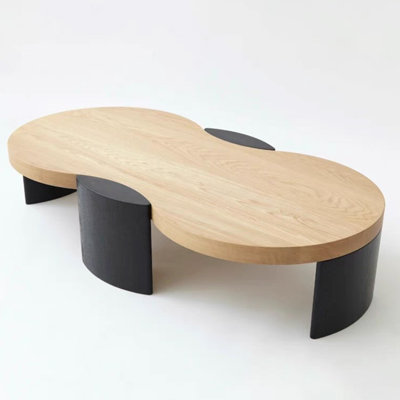 Creative wabi-wabi-wabi-wind ash wood coffee table