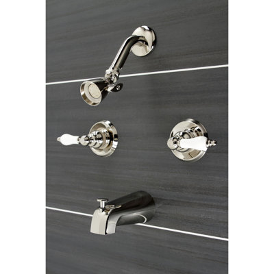 Kingston Brass Victorian Double-Handle Tub and Shower Faucet