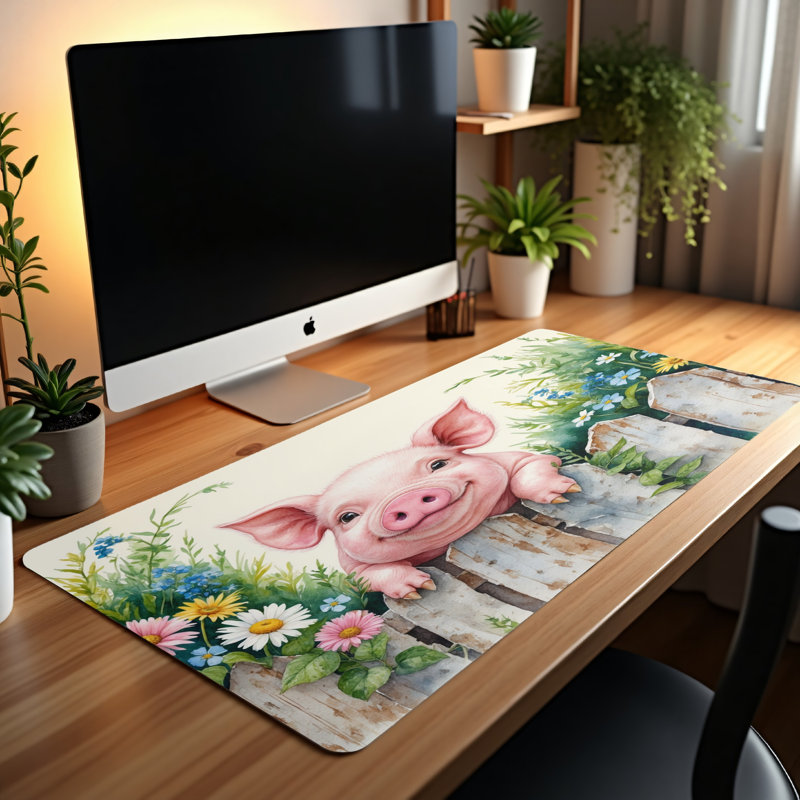 Polyester Desk Pad, 14.4x12.1