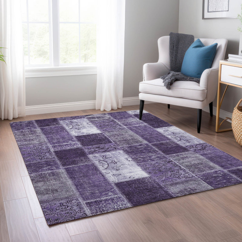 Tapis intérieur / extérieur Heffington avec envers antidérapant, Rectangle 5 pi x 7 pi 6 po
