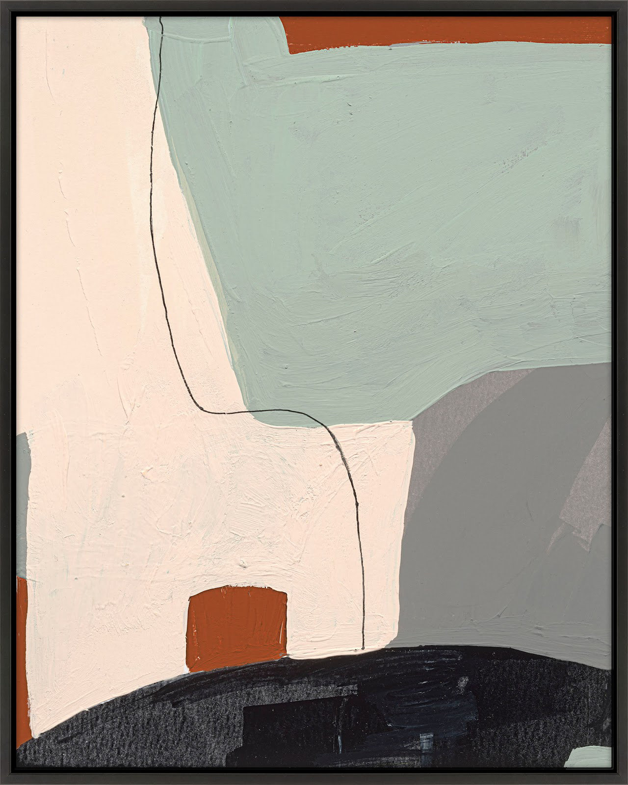 Dreamscape 3 by Andrea Stokes, 30" H x 24" W x 1.38" D, Black Framed