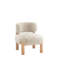Contemporary Accent Chair With Plush Fur-Like Upholstery For Stylish Comfort And Versatile Decor Integration.-671122176
