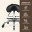  Tabouret à roulettes ergonomique pivotant avec anneau repose-pieds pour Hygienic Spa Spa Home and Office, Haku 506F (version de base + repose-pieds, noir)-1280302401-1302237018