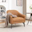 Fauteuil demi-tonneau en simili cuir Ammon-868968216