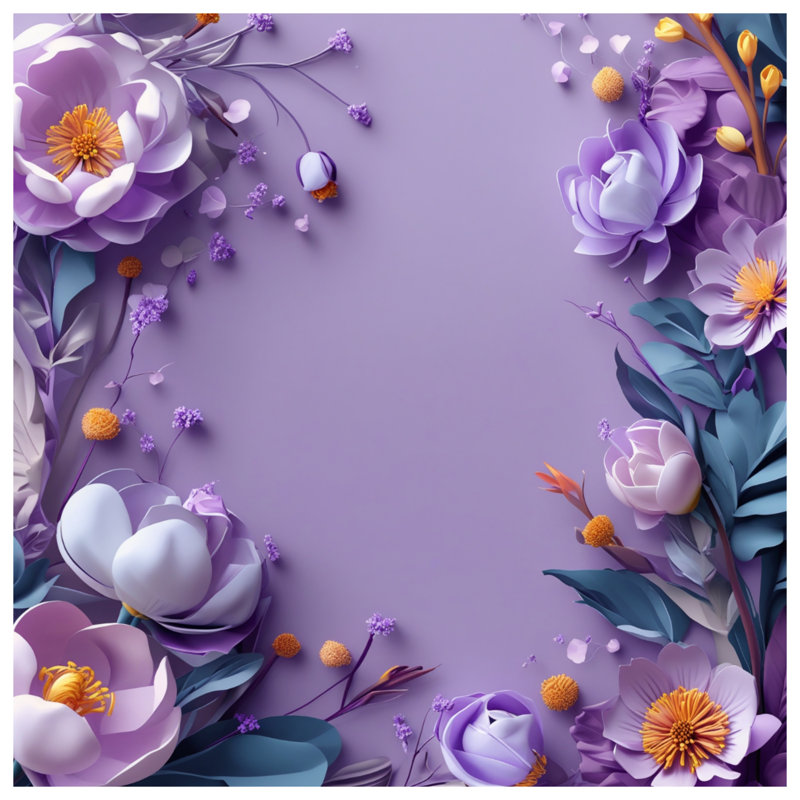 Couvre-lit mauve à motif floral mauve, Lit simple