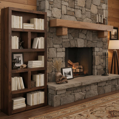 Elleise 79" H Solid Wood Fully Assembled Standard Bookcase