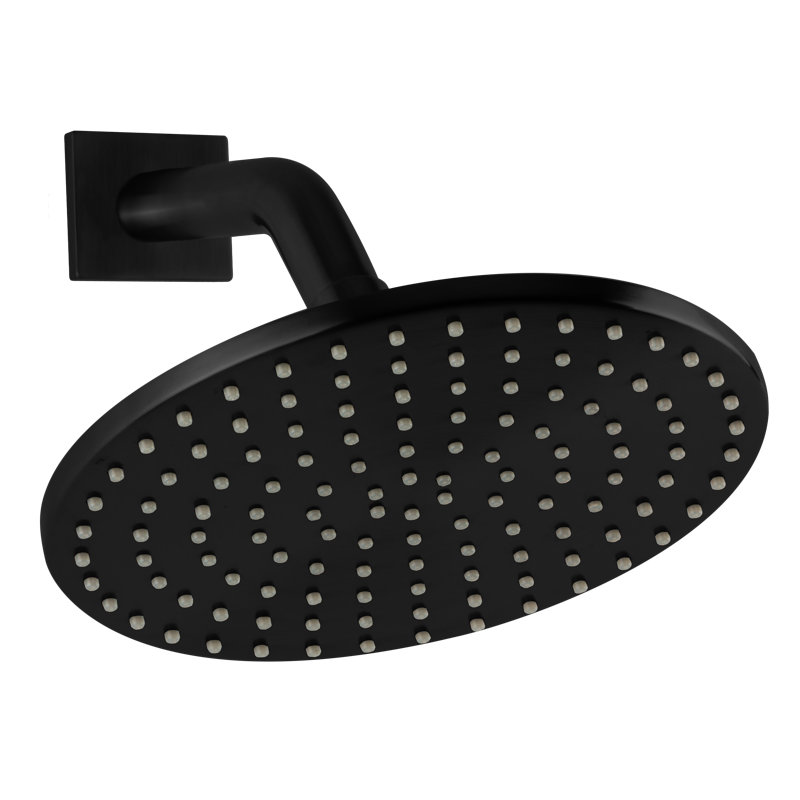 Pomme de douche fixe Rain, Noir