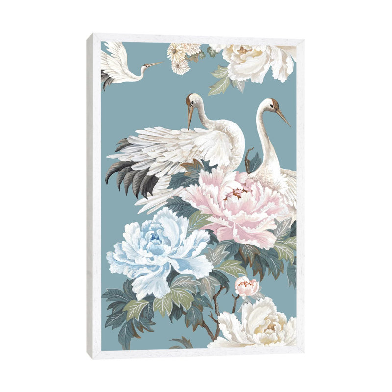 Celestial Garden I 1 Piece Painting on Canvas, 66.04cm H x 45.72cm W x 3.81cm D, White Framed