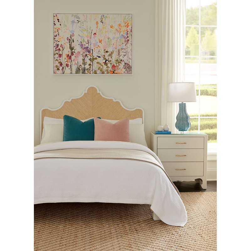 Gianna 3-Drawer End Table, Sand White