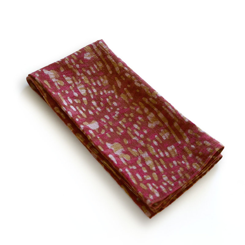 Serviettes rustiques en coton faites à la main