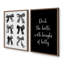 Ensemble de 2 reproductions d'art «Black Tie»-1241368467-1241368469