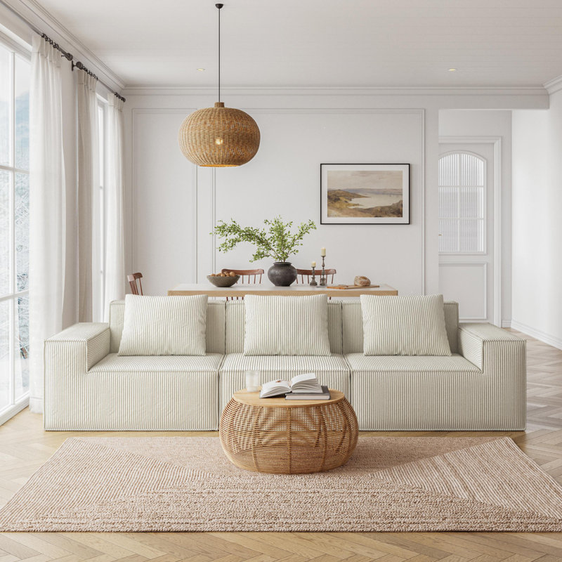 Canapé contemporain, Blanc