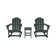 Cullan Plastic Rocking Adirondack Chair with Table