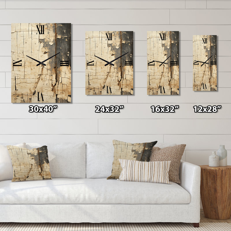 Horloge murale moderne, H 32 po x l 16 po x P 1 po