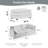 CloudHaven L-Shaped Chenille Sectional Sofa with Ottoman - 2-Seater Loveseat for Small Spaces, Breathable Fabric & Easy Assembly-1241176093