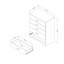  Commode 5 tiroirs blanc pur étape 1