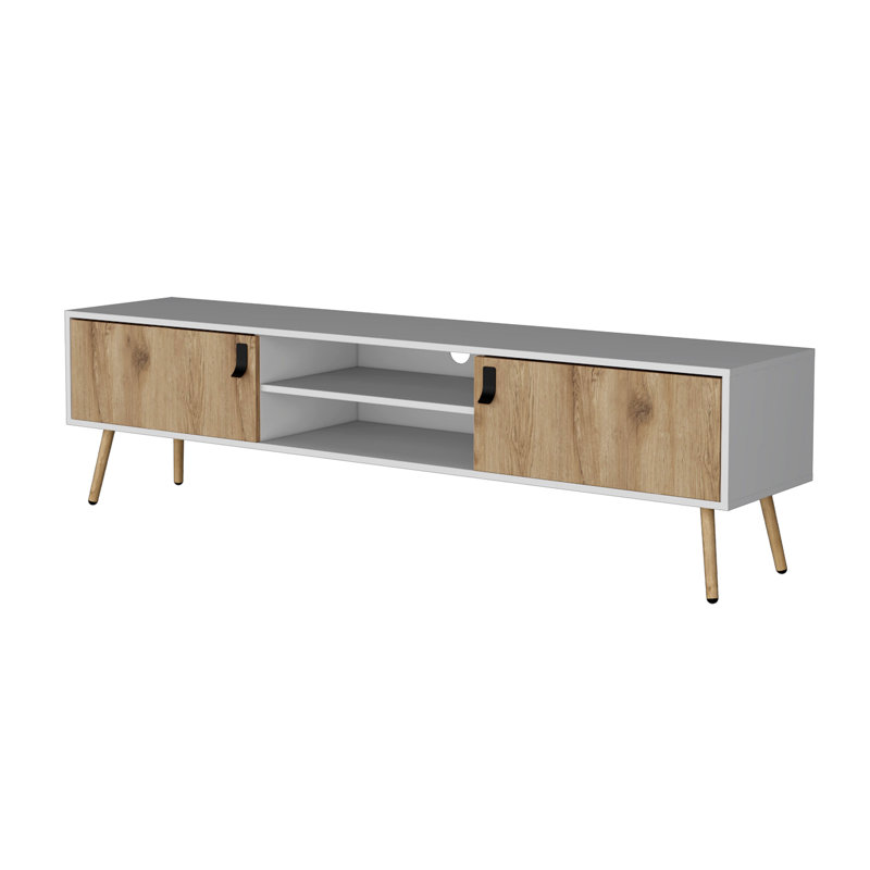 2 Hinged Drawers TV Rack