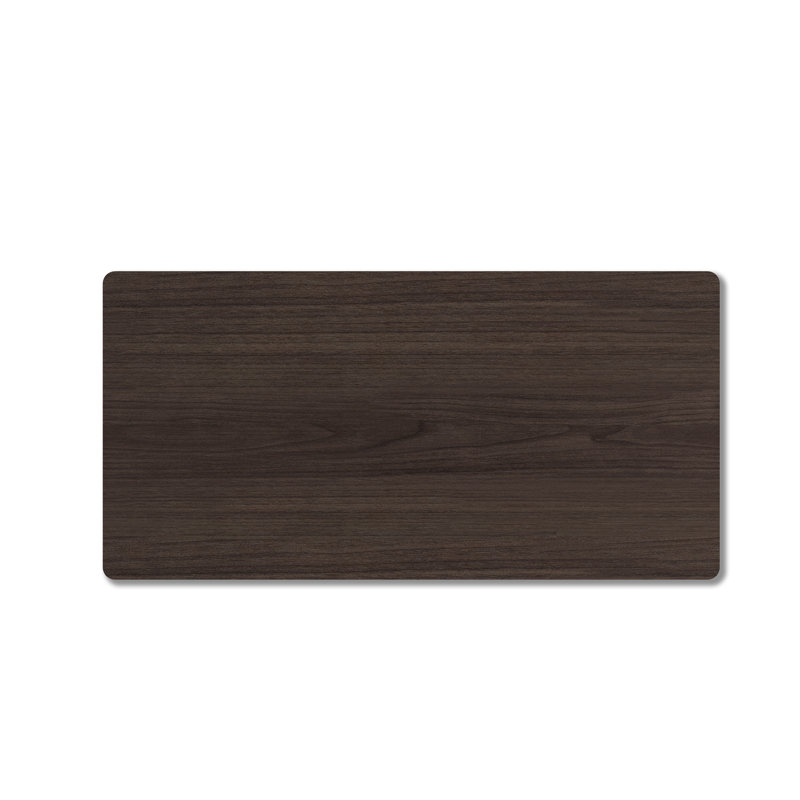  1'' H Desk Table Top, Walnut, 1" H x 60" W x 30" D