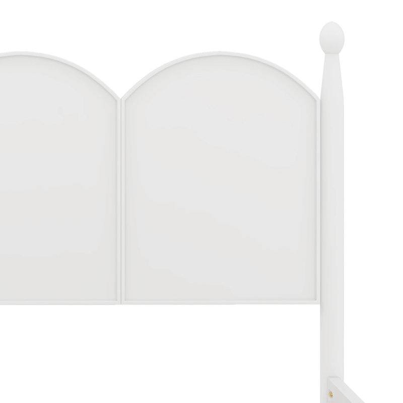  Lit plateforme grand avec 2 tiroirs Gralf, lit simple TG, Blanc