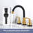 Widespread Faucet Bathroom Faucet with Drain Assembly-115993790
