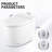 Smart Toilet Bidet Combo With Foot Sensor Open Cover/Seat, Self-Cleaning Nozzle, Heated Seat, Night Light, Knob Control, Power Outage Flushing, Soft Close, Auto Flush, With Remote Control