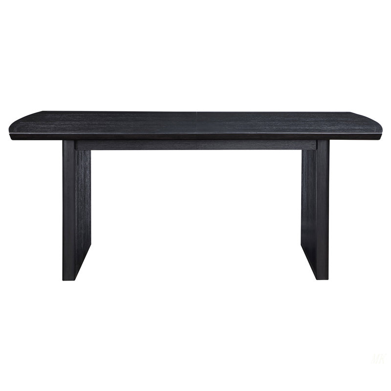 Mason Black With Removable Extension Leaf Dining Table