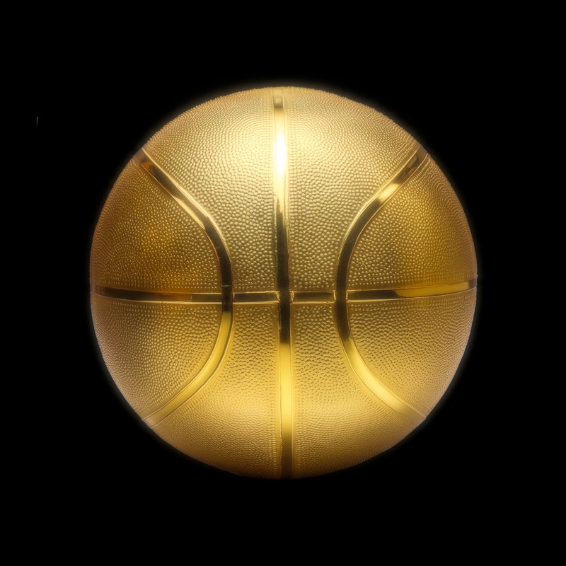 Gold Designer Basketball 20x20