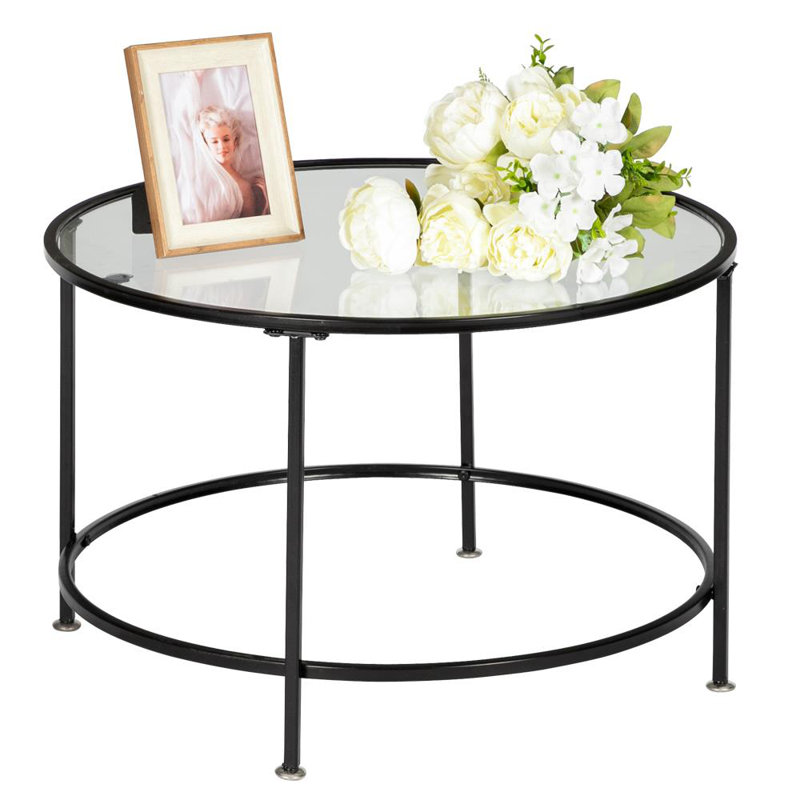 Table basse à 4 pieds Raina, H 16,53 po x L 25,98 po x l 25,98 po