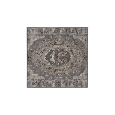 Tapis gris lavable à la machine
