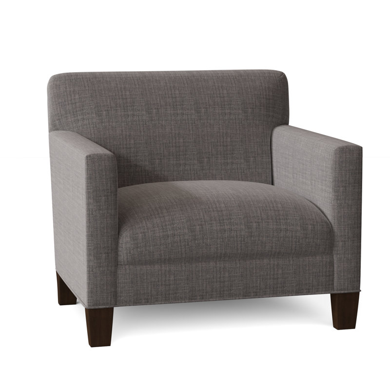 Fauteuil large de 36 po Bleeker, gris, Café