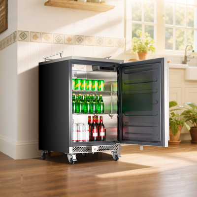 Bière Kegerator avec réservoir de CO2 Triple-robinet Distributeur de bière 160L