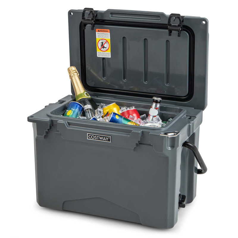 Costway 25 Quarts Ice Chest, Charcoal