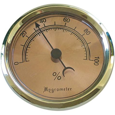 Hygromètre analogique doré 2 3/4 "- 9913