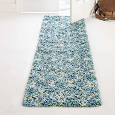 Tapis bleu clair Griego