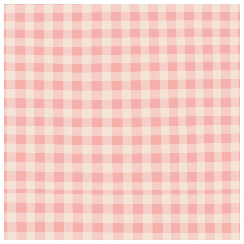 Coussins décoratifs à carreaux vichy rose et beige, 16 po x 16 po