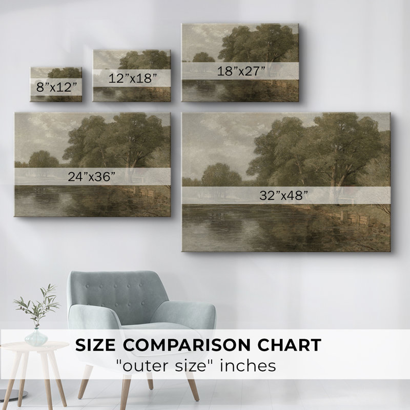 Paysages rétro-DCXCVII -Galerie enveloppée Cavas, 40 x 60